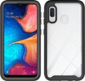 Voor Galaxy A20e Shockproof Starry Sky PC + TPU beschermhoes (zwart)