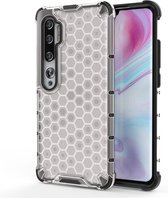 Voor Geschikt voor Xiaomi Mi CC9Pro / Note10 schokbestendige honingraat pc + TPU beschermhoes (grijs)