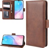 Dual-side magnetische gesp horizontale flip lederen case voor Xiaomi Mi CC9, met houder & kaartsleuven & portemonnee & fotolijst (bruin)