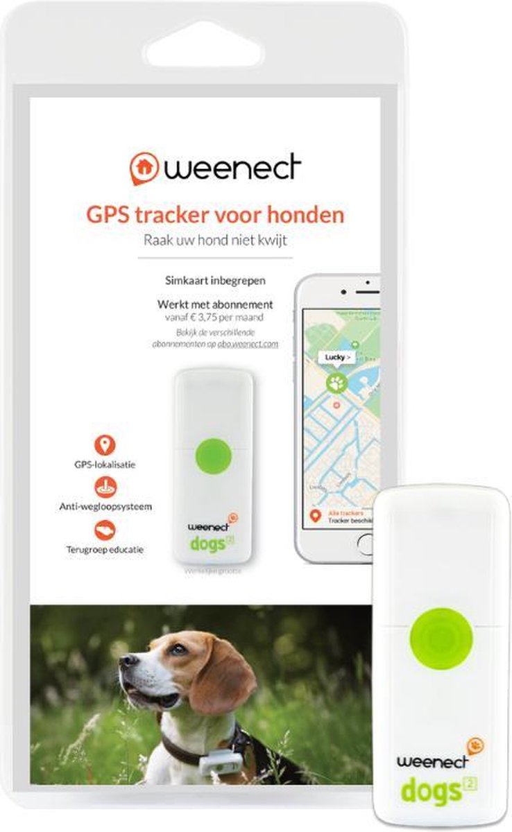 Weenect DOGS² GPS Tracker voor honden