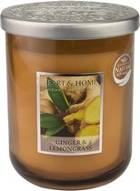 Heart & Home - geurkaars in pot (L) - Ginger & Lemongrass (Gember en Citroengras)