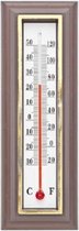 Cosy & trendy Thermometer - Bruin - 5.5xh16cm - Hout - (set van 12) en Yourkitchen E-kookboek Heerlijke Smulrecepten