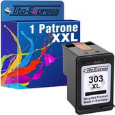 Set van 1x gerecyclede inkt cartridge voor HP 303 XL Zwart