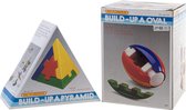 Puzzel voor peuters - Build up oval and pyramide - 2 stuks - leerrijk speelgoed