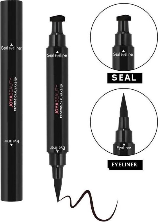 Joya Beauty® Eyeliner met wing stempel | Zwarte oog Stempel | 2 in 1 eyeliner | Eyeliner Tool | Wing Eyeliner | Wing Stamp - Joya Beauty