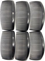 Insteekkam- Zijkam - Haarspeld - Haarkammen - Zwart - Set 6  Stuks - 10.5 X 5cm