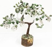 Edelsteenboom Groene Jade met Tree Of Life 300 Edelstenen - Harmony & Peace