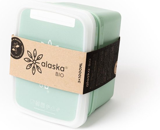Amuse Alaska BIO Diepvriesdozen - Vershoudbakjes - Set van 3 - 1000 ml