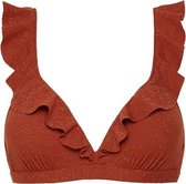 Beachlife Earthy Shimmer Ruffle bikinitop voorgevormd met beugel Dames - Maat 40D