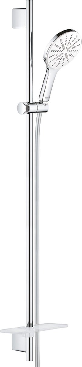GROHE Rainshower SmartActive 130 Glijstangset - 90 cm - met zeepschaal - chroom/moon white - 26579LS0