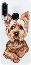 ADEL Siliconen Back Cover Softcase Hoesje Geschikt voor Huawei P30 Lite - Yorkshire Terrier Hond