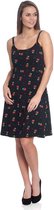 Pussy Deluxe Korte jurk -XS- Sweet Cherry Zwart