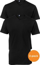 Alan Red stretch T-shirts Oklahoma (2-pack) - V-hals - zwart -  Maat XL