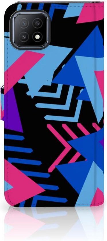 Portefeuille OPPO A73 5G Cuir PU Portefeuille pour Funky Triangle