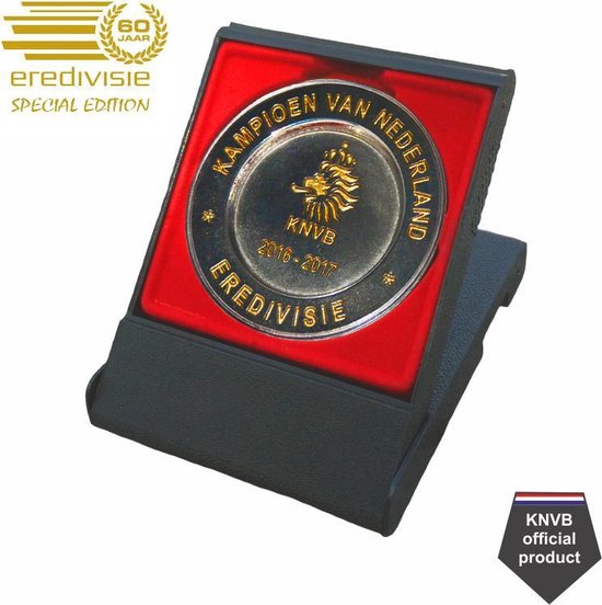 Miniatuur Kampioensschaal - Eredivisie 2016/2017 - Originele miniatuur - Officieel KNVB product - Schaal Feyenoord - Special Edition - Gold Edition - Cadeau Feyenoord - Feyenoord artikelen