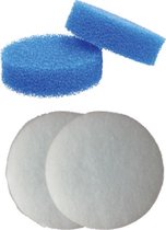Black Beauty Foam Eheim Classic 350 Set 2x Blue 2x Filterfleece