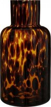 Amber Cheetah print Vaas , h 22 cm