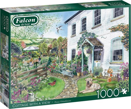 Falcon puzzel Cottage with a View - Legpuzzel - 1000 stukjes