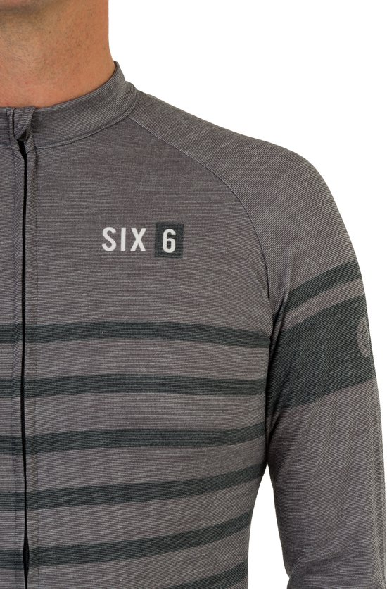 AGU Merino Fietsshirt Lange Mouwen SIX6 Heren - Grijze - M — afbeelding 5