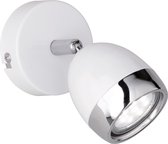 LED Plafondspot - Nitron Nonta - GU10 Fitting - 3W - Warm Wit 3000K - 1-lichts - Rond - Mat Wit - Aluminium