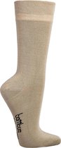 Bamboe sokken - 3 paar - beige - normale schachtlengte - maat 38/38