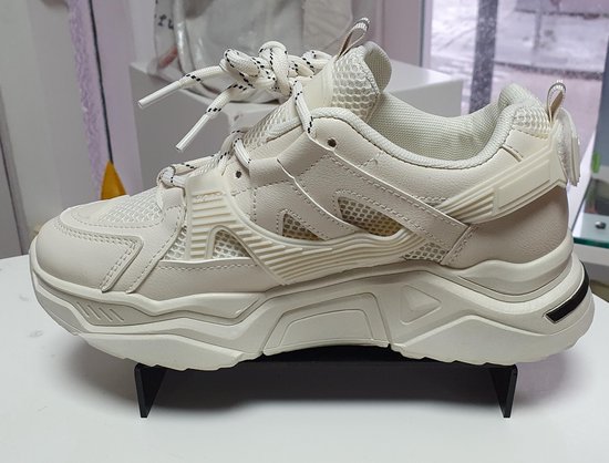 Klassiek kubiek heuvel Dames Sneakers, kleur wit, maat 36 | bol.com