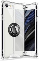 iPhone SE 2020/SE 3 (2022) hoesje Kickstand Ring shock proof case transparant magneet