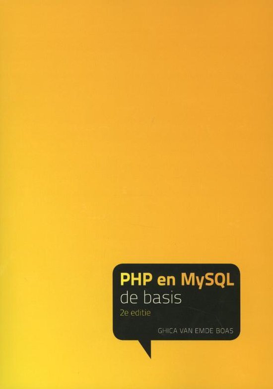 Cover van het boek 'PHP en MySQL - de basis, 2e editie' van G. de Emde Boas