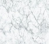 Steen tegel behang Profhome 361572-GU vliesbehang glad met natuur patroon mat wit grijs 5,33 m2
