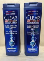 CLEAR MAN CLASSIC ACTION 2IN 1 SHAMPOO 2X400ML