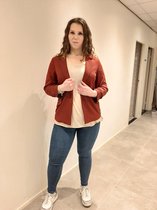 Only Carmakoma Carhalequin Blazer rood maat 46