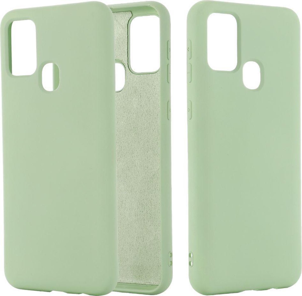 Mobigear Hoesje geschikt voor Samsung Galaxy M51 Siliconen Telefoonhoesje | Mobigear Rubber Touch Backcover | Galaxy M51 Case | Back Cover - Groen