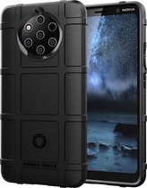 Nokia 8.3 Hoesje - Mobigear - Rugged Shield Serie - TPU Backcover - Zwart - Hoesje Geschikt Voor Nokia 8.3