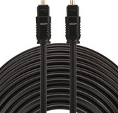 By Qubix ETK Digital Toslink Optical kabel 30 meter - audio male to male - Optische kabel PVC series - zwart audiokabel soundbar