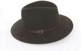 Fedora Hoed Donkergroen Maat 60 Jagershoed Cowboy Hoedje Hat Cap