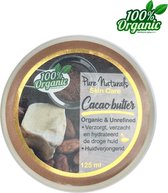 Cacao Butter 125 ml - ongeraffineerd en biologisch - Pure Naturals