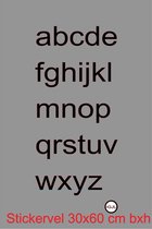 Letters a-z - 26 stuks Kleine alfabet zelfklevende folie - Sticker - Hobby - Magazijnmarkering - Deuren - Kasten - Lade`s - Kliko - Brievenbus - Naamborden Kleur Zwart
