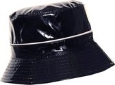 Lak bucket regenhoedje kleur donkerblauw maat S/M