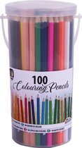 100 Kleurpotloden in opbergbox | Grafix | Colouring Pencils | Kleuren | Tekenen