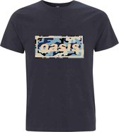 Oasis Heren Tshirt -2XL- Camo Logo Blauw