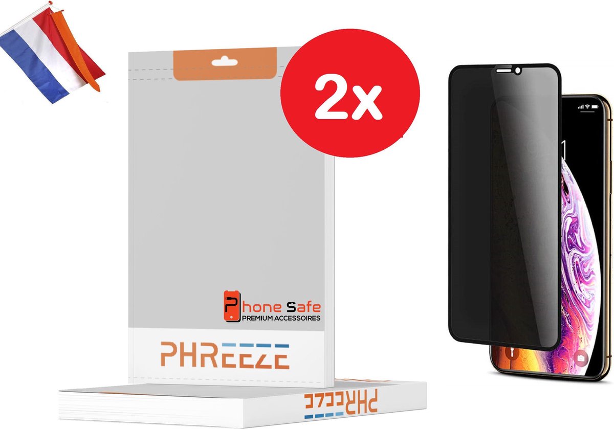 Phreeze Privacy Screenprotector iPhone 12 Pro Max | Privacy Screenprotector | Premium Kwaliteit | Geschikt voor iPhone 12 Pro Max | Privacy Screenprotector | iPhone 12 Pro Max