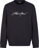Emporio Armani Heren Sweatshirt Blue Navy maat XS