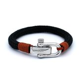 Omar zwarte touw armband