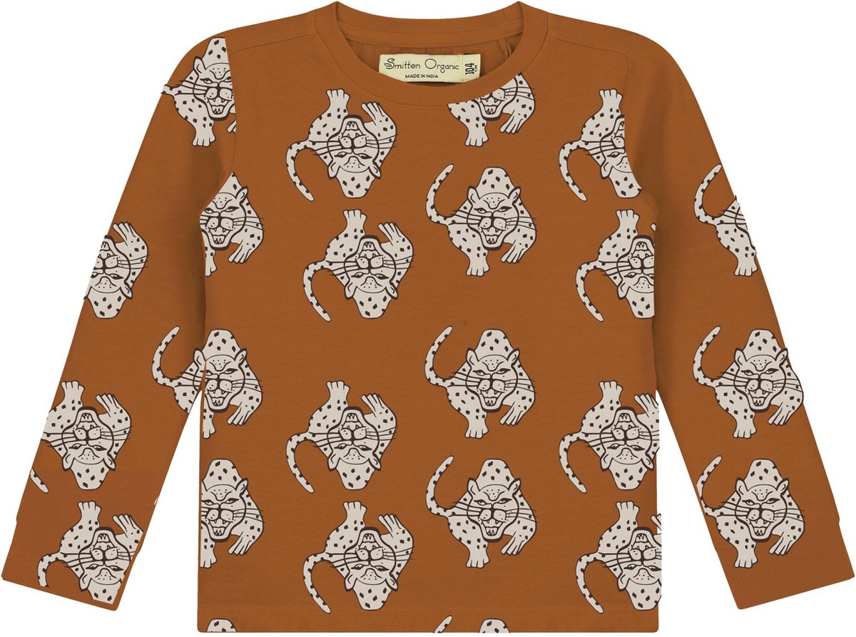 Magical Leopard' All Over Print T-shirt met lange mouwen