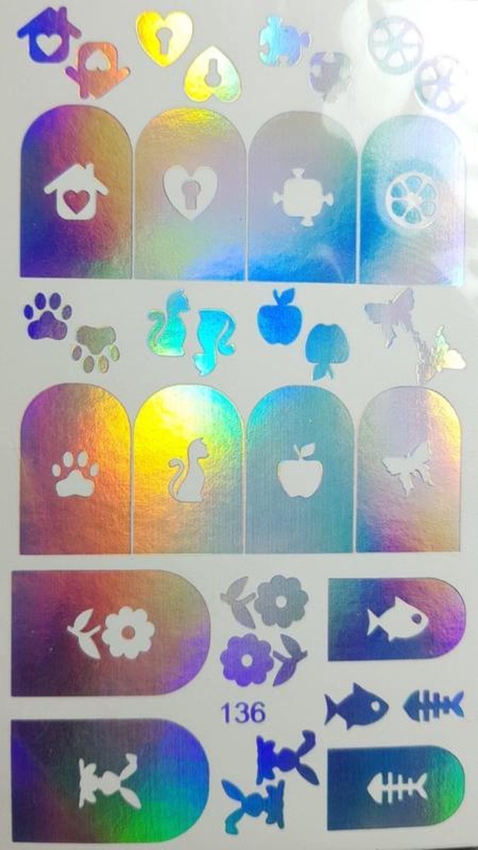 Goedkoopste Korneliya Folie Decal 136 Holografisch Zilver