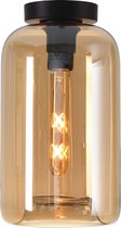 Plafondlamp Botany Amber - Ø18cm - E27 - IP20 - Dimbaar > plafoniere amber glas | plafondlamp amber glas | plafondlamp eetkamer amber glas | plafondlamp keuken amber glas | led lam