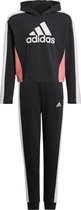 adidas adidas Colorblock Trainingspak - Maat 164  - Unisex - zwart - wit - roze