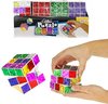 Afbeelding van het spelletje Glitter puzzel kubus - 3 x 3 - Fidget Toy - Top cadeau