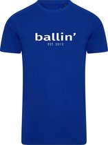 Ballin Est. 2013 - Heren Tee SS Tapered Fit Shirt - Blauw - Maat S