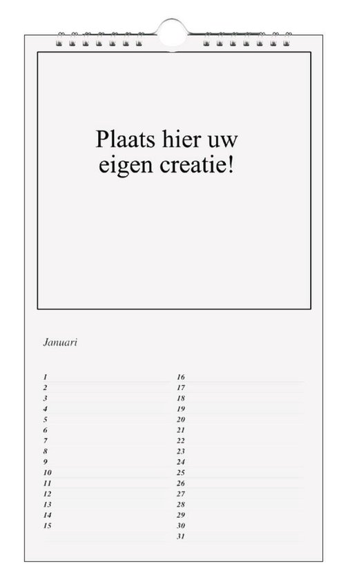 Afstotend Contract barst Bekking & Blitz - Verjaardagskalender - Blanco - Doe-Het-Zelf Kalender - 12  eigen... | bol.com